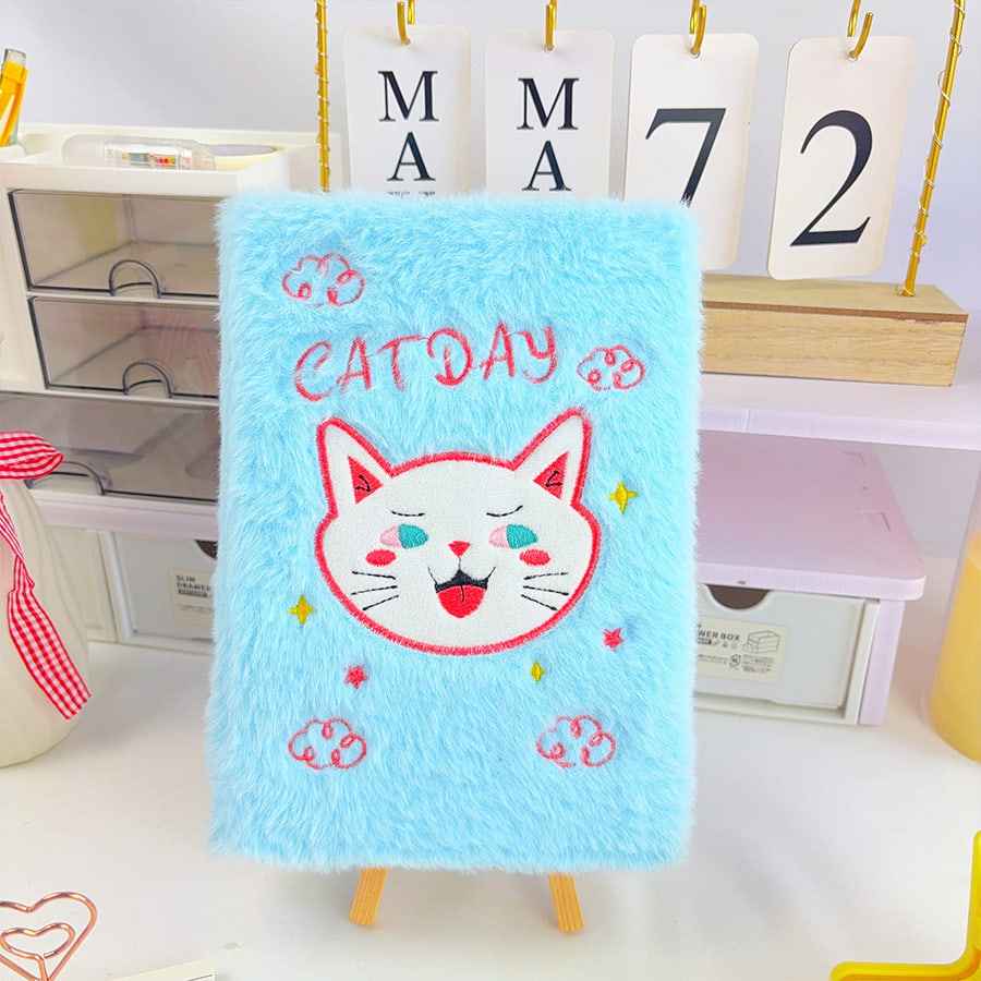 A5 Cute Cat Day Diary Plush Notebook gündəlik əks etdirmə və yaradıcılıq üçün ən rahat yazı yoldaşıdırmı?
