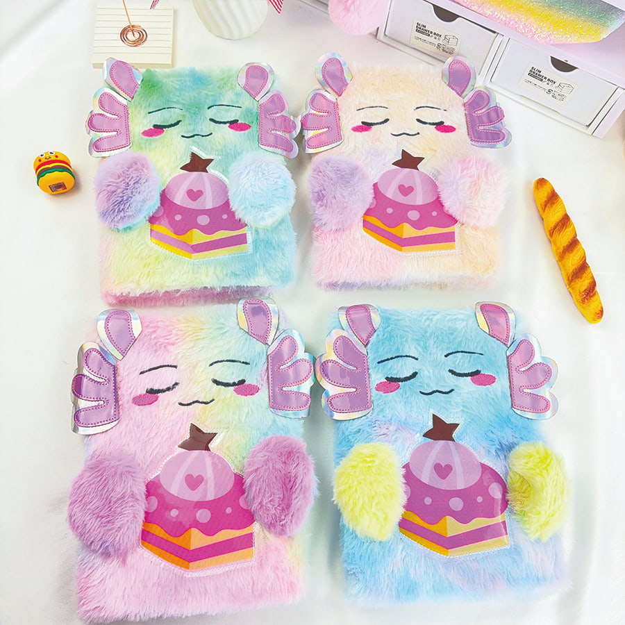 A5 cute canavar gündəlik peluş dəftəri