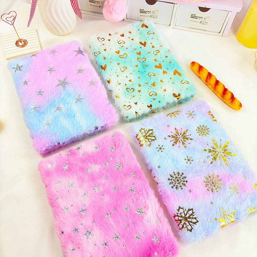 A5 Cute Star Diary Plush Noutbuk