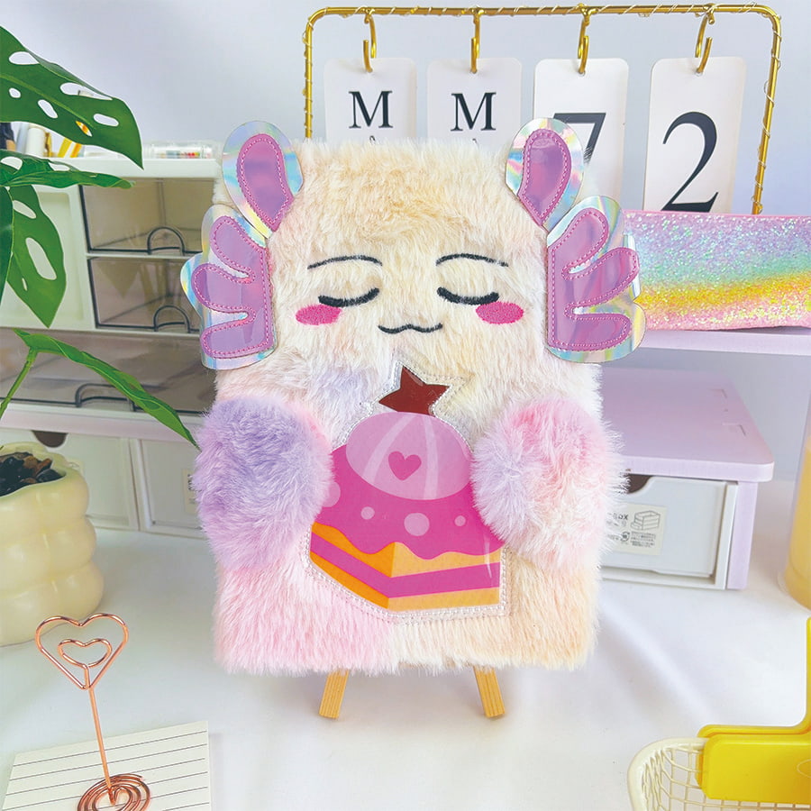 A5 cute canavar gündəlik peluş dəftəri