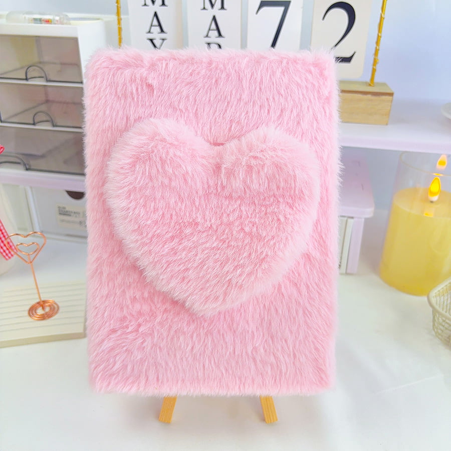 A5 Cute Love Diary Peluş dəftəri